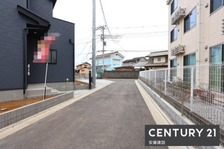 �O�ʓ��H�܂ތ��n�ʐ^�@�y�@�O�ʓ��H�@�z
�����n����4.2���V�ݓ��H
